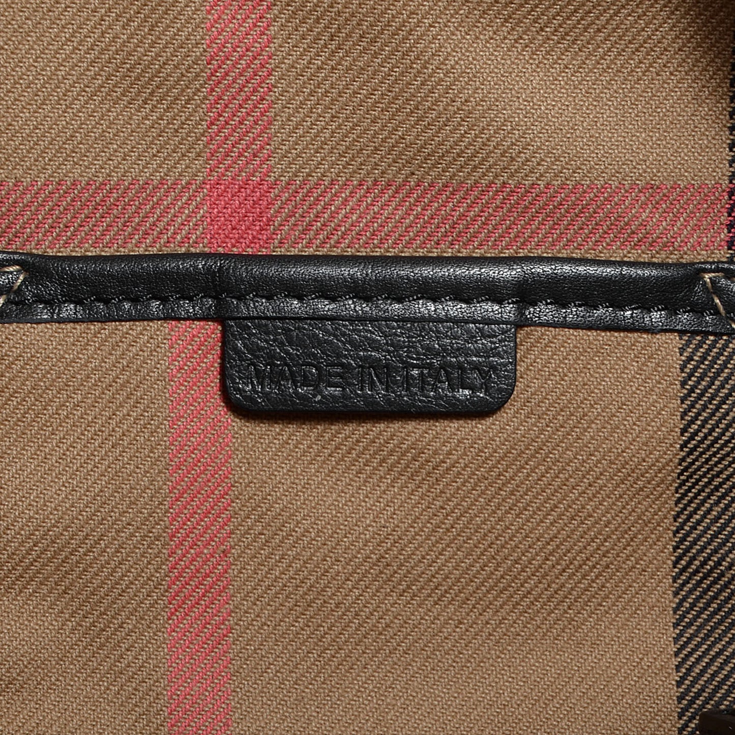 Soft Leather House Check Small Salisbury Tote Black