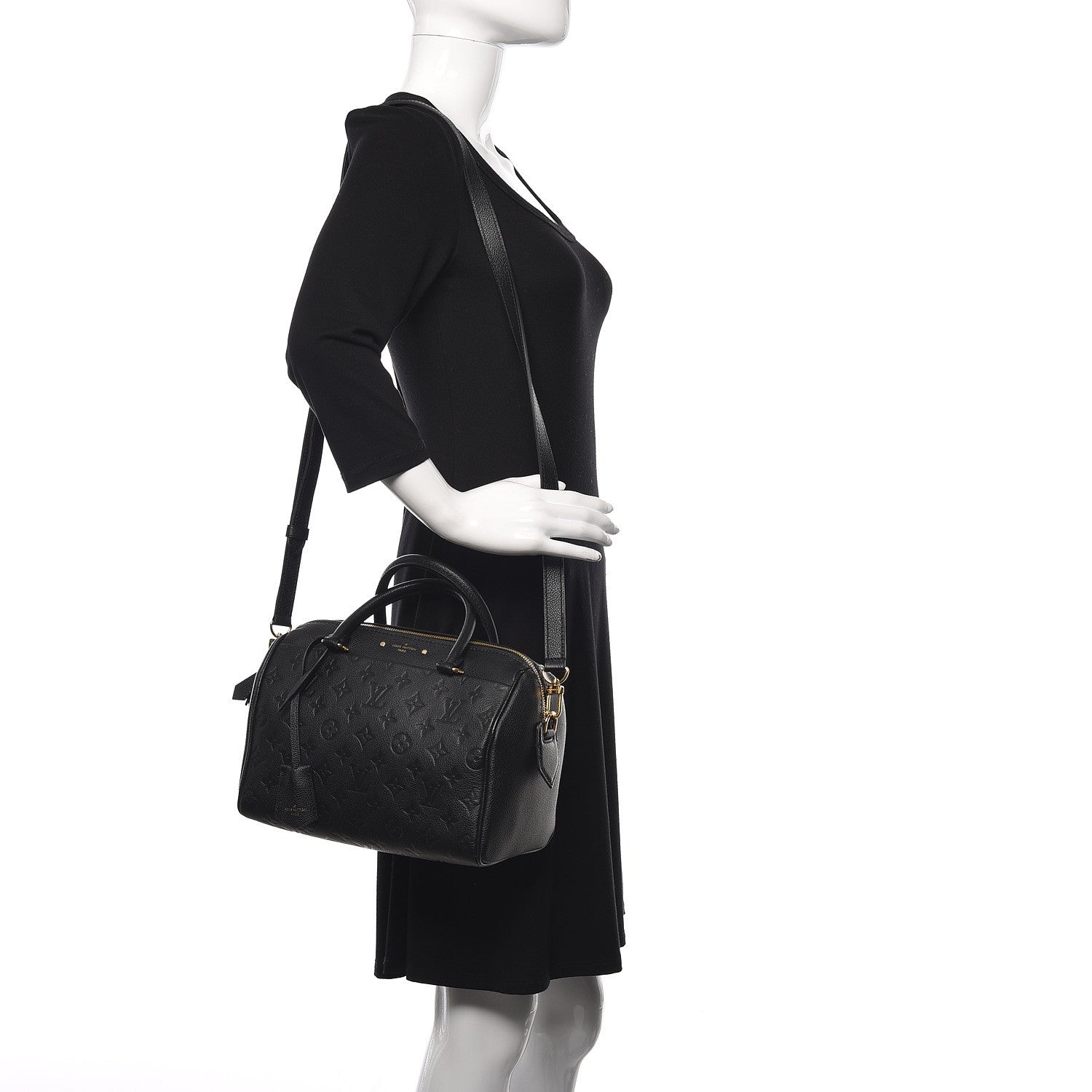 Louis Vuitton Empreinte Speedy Bandouliere 25 NM Black 2 of 11