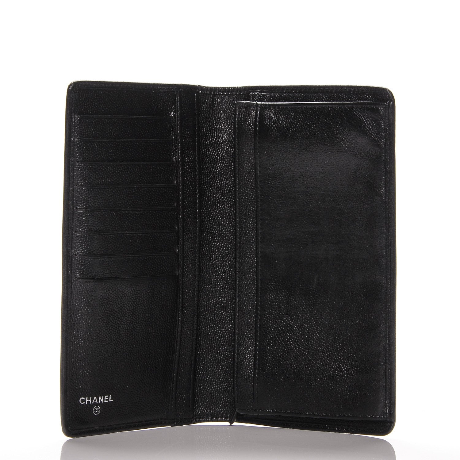 Chanel Caviar Sevruga Yen Wallet Black 5 of 8