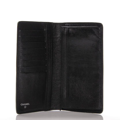 Chanel Caviar Sevruga Yen Wallet Black 5 of 8