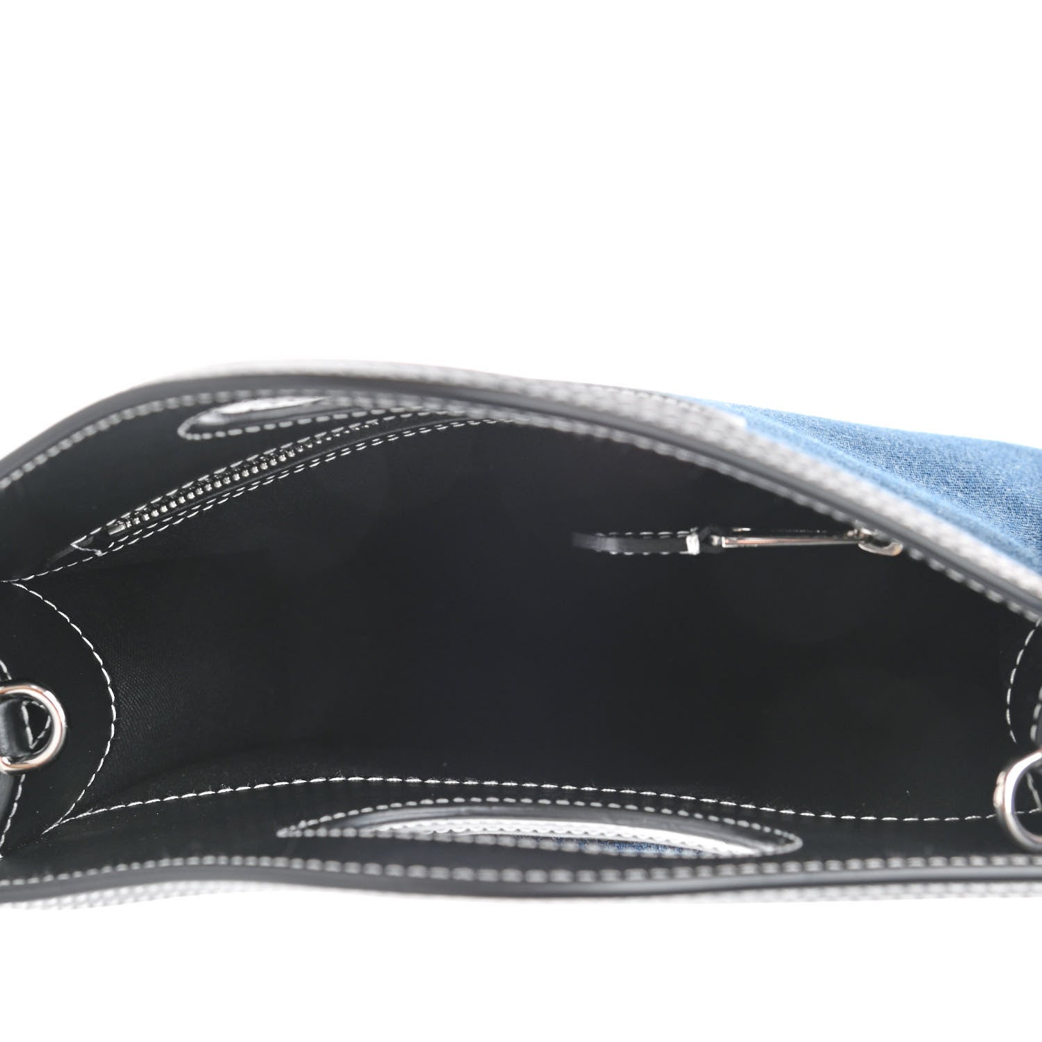 Burberry Denim Smooth Calfskin Mini Pocket Bag Blue 5 of 9