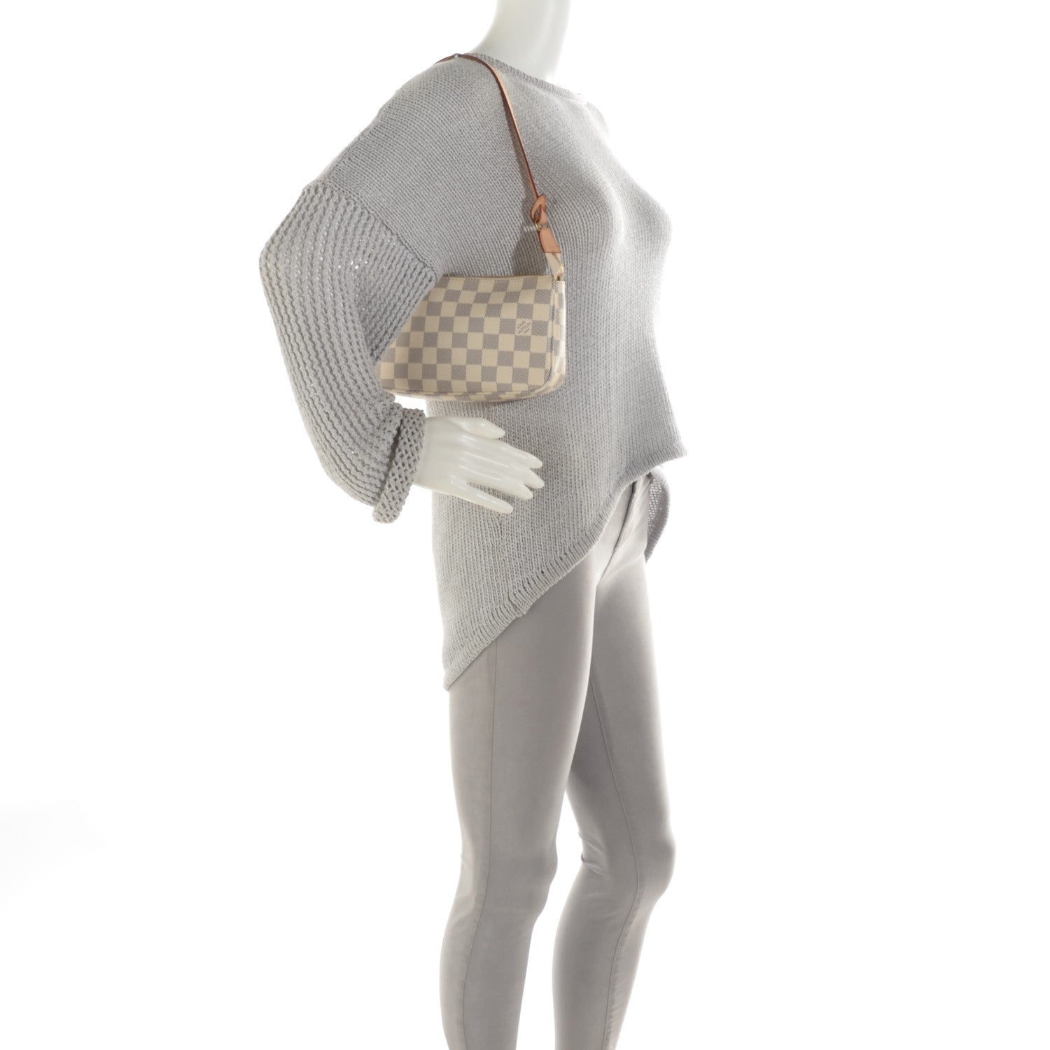 Louis Vuitton Damier Azur Pochette Accessories NM 2 of 7