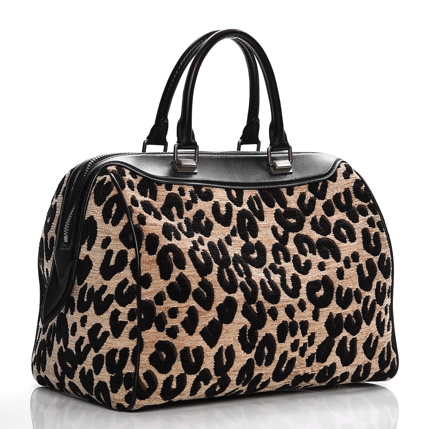 Louis Vuitton Jacquard Velvet Leopard Print Stephen Sprouse Speedy 3 of 12