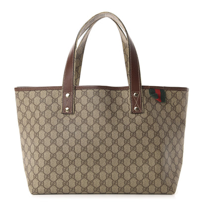 Gucci GG Plus Monogram Medium Signature Web Loop Tote Brown 1 of 14