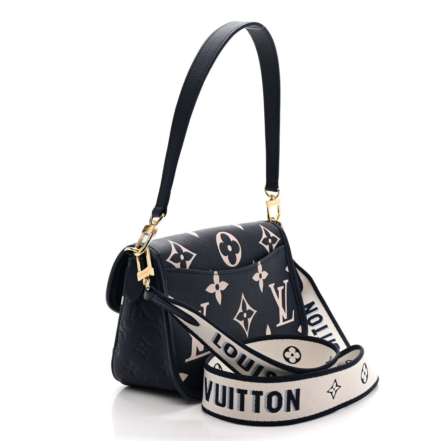 Empreinte Giant Monogram Diane Navy Creme