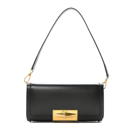 Jimmy Choo Calfskin Diamond Shoulder Bag Black 1 of 9