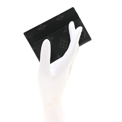 Louis Vuitton Monogram Eclipse Porte-Cartes Double Card Holder 2 of 6