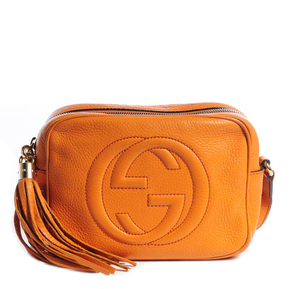 Gucci Pebbled Calfskin Small Soho Disco Bag Curcuma 1 of 9