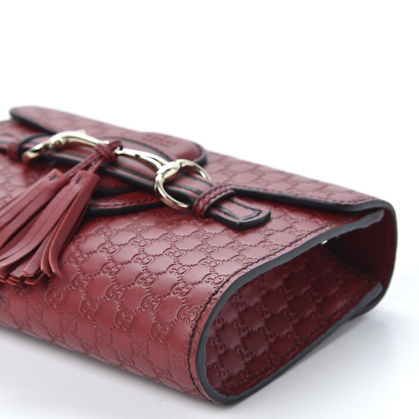 Soft Microguccissima Mini Emily Chain Shoulder Bag Rosso