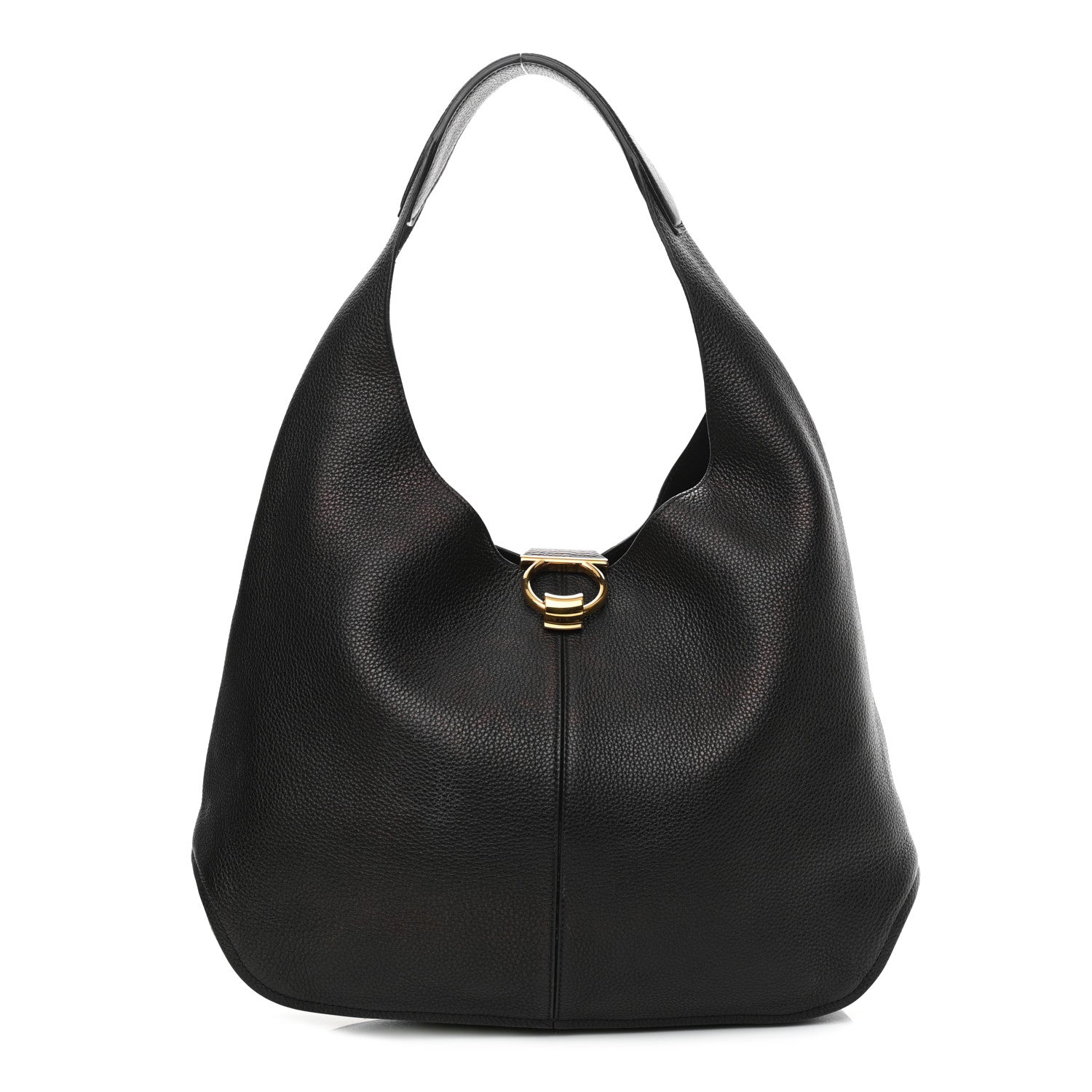 Salvatore Ferragamo Calfskin Margot Hobo Black 3 of 11