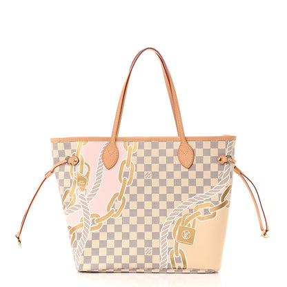 Louis Vuitton Damier Azur Nautical Neverfull MM 3 of 12