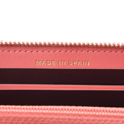 Chanel Iridescent Caviar Quilted Medium Zip Around Wallet Pink 7 of 12