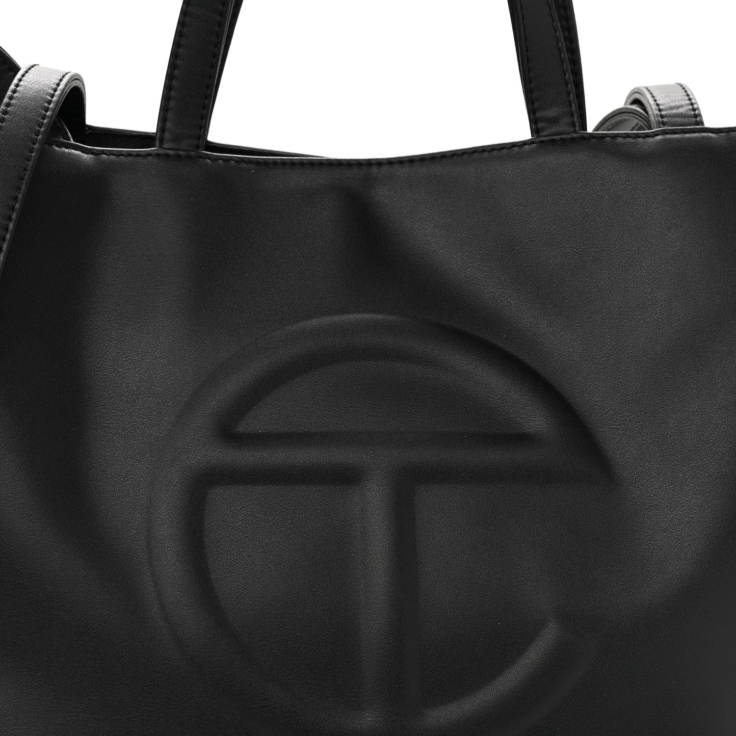 Telfar Vegan Leather Medium Shopping Bag Black 9 of 11
