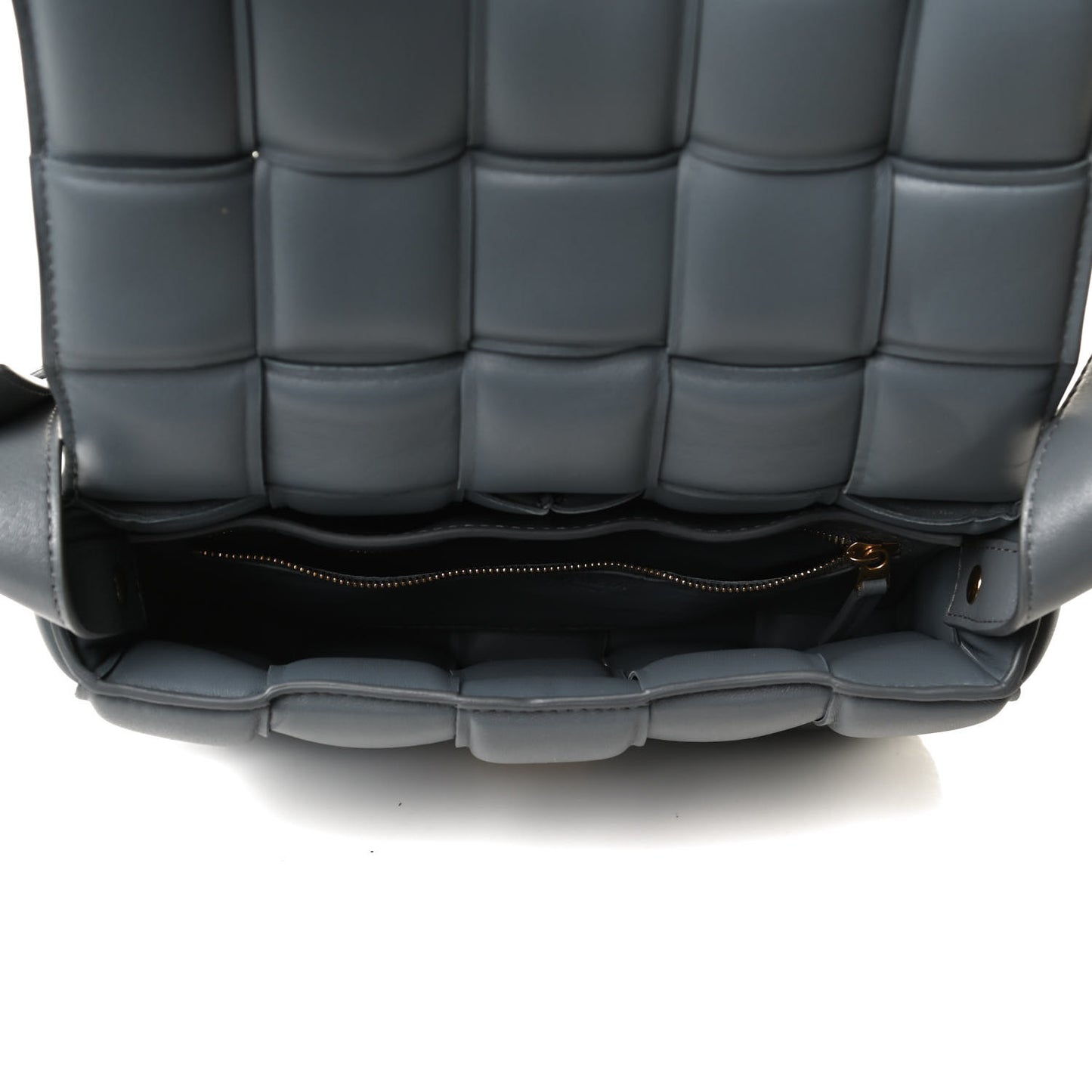Nappa Maxi Intreccio Padded Cassette Crossbody Bag Thunder
