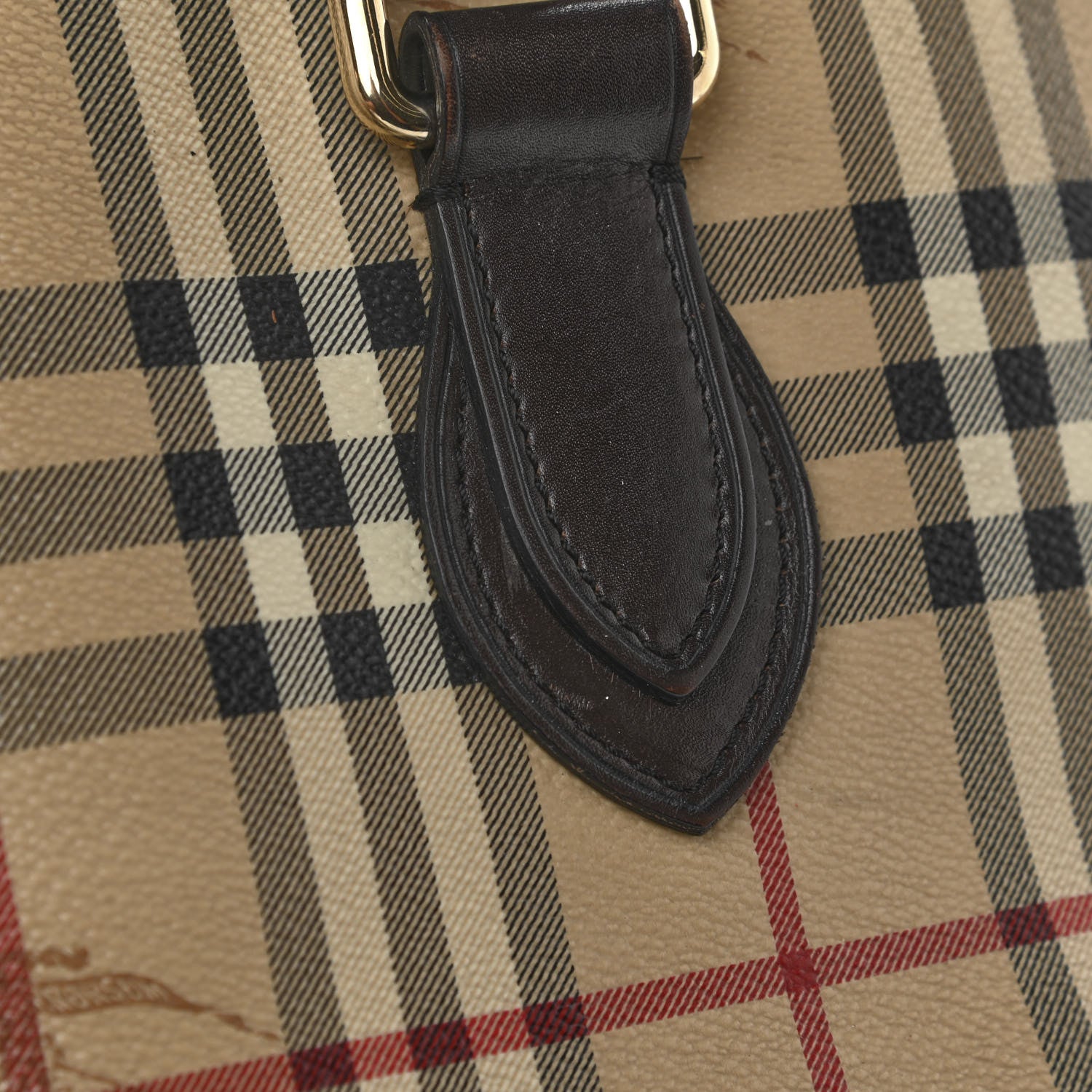 Burberry Haymarket Check Medium Regent Tote Chocolate 20 of 23