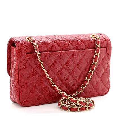 Chanel Crumpled Grained Calfskin Small Flap Red 3 of 12