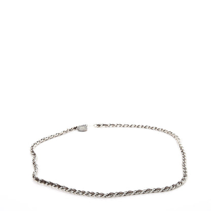 Chanel CHANE Lambskin Chain CC Medallion Belt Brown Silver 3 of 6
