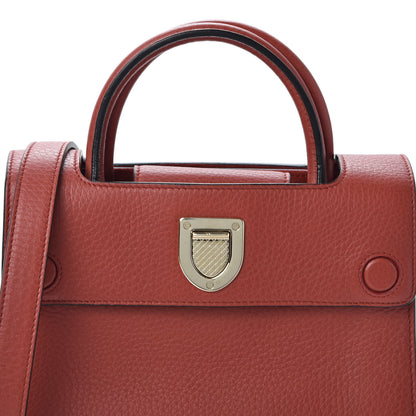 Christian Dior Grained Calfskin Mini Diorever Flap Ruby Red 7 of 7