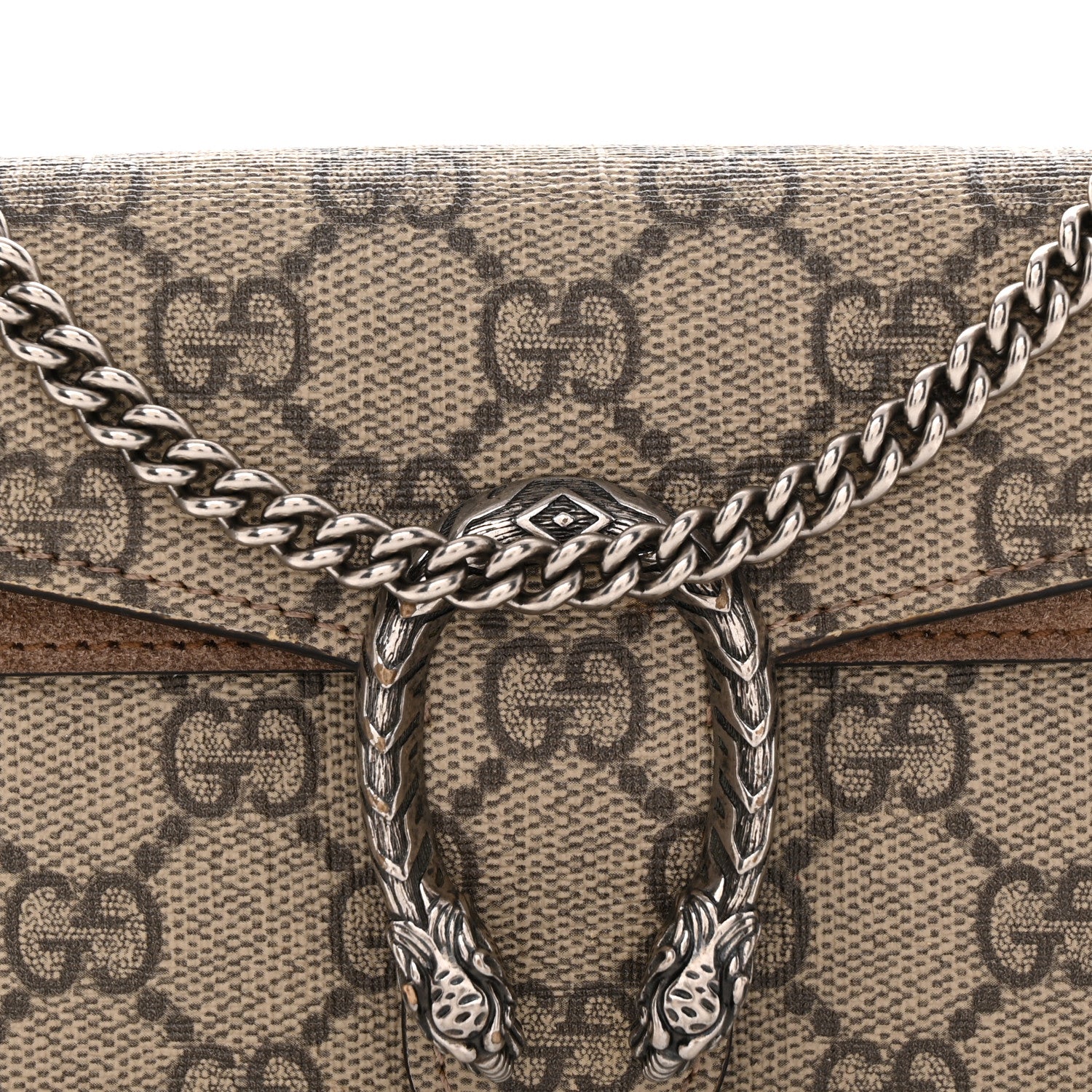 Gucci GG Supreme Monogram Super Mini Dionysus Shoulder Bag Taupe 8 of 15