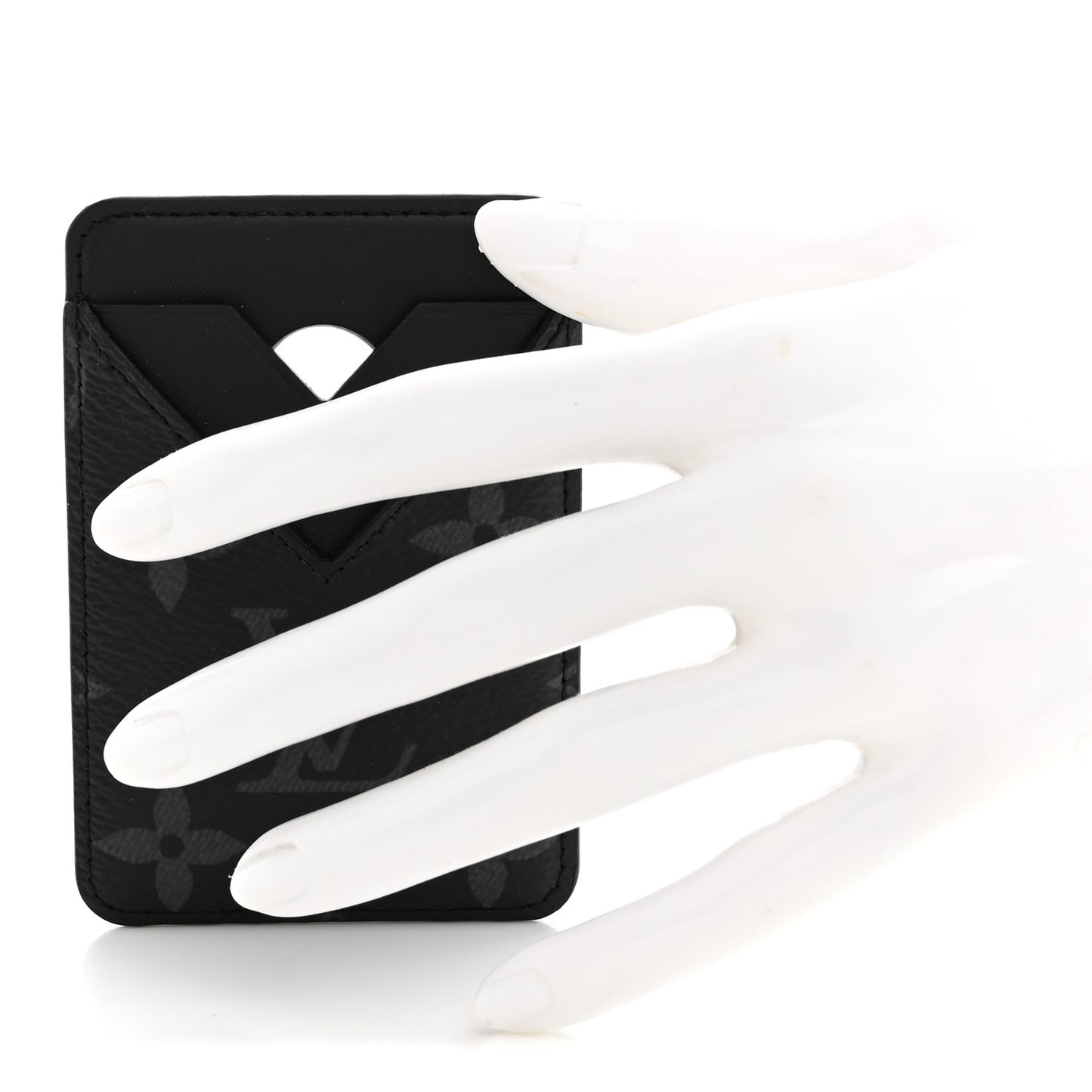 Monogram Eclipse Magnetic Card Holder Black