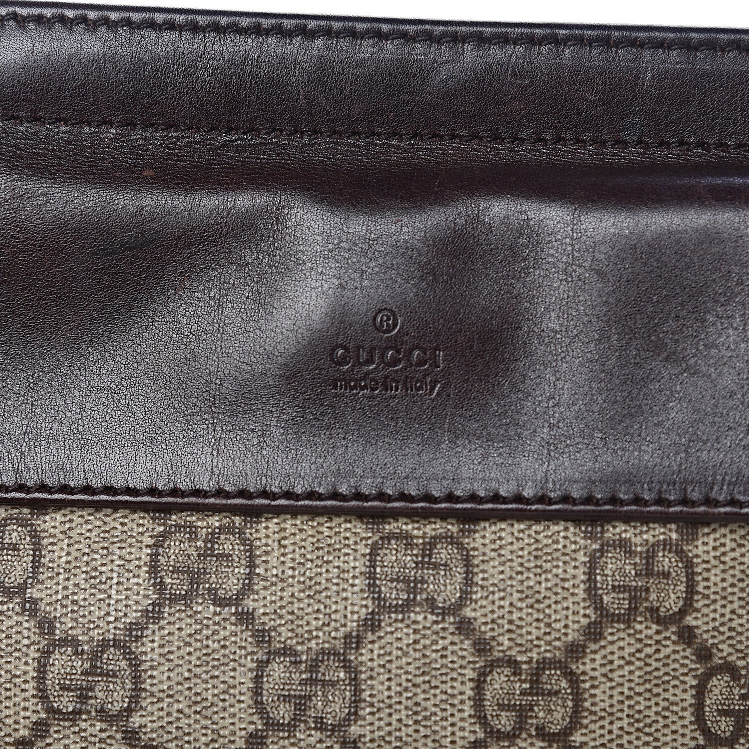 Gucci GG Plus Monogram Double Pocket Belt Bag Dark Brown 7 of 12