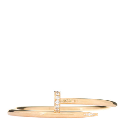Cartier 18K Yellow Gold Diamond Juste Un Clou Bracelet 16 1 of 4