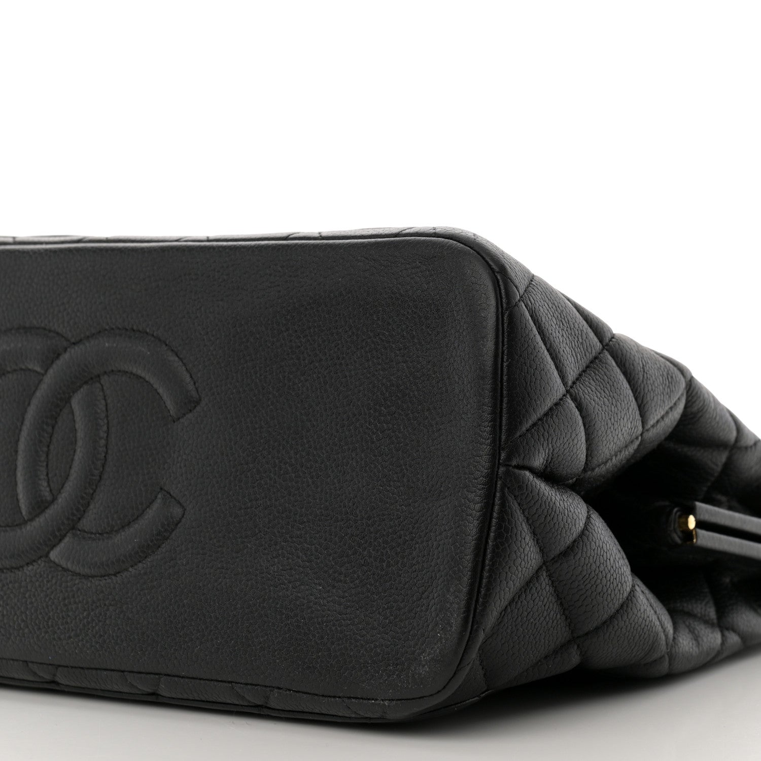 Chanel Caviar Quilted Frame Shoulder Bag Black 11 of 11