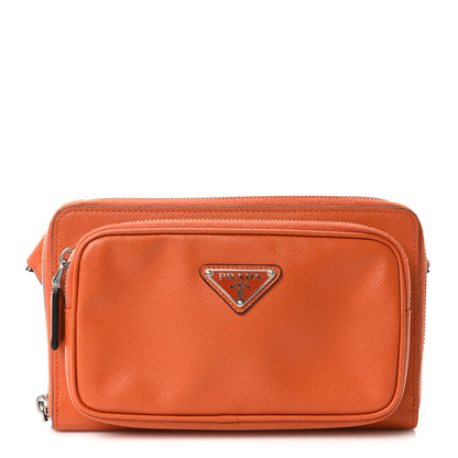 Prada Saffiano Belt Bag Papaya 1 of 10