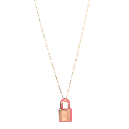 Hermes Swift O'Kelly Pendant Necklace Rose Azalee 1 of 7