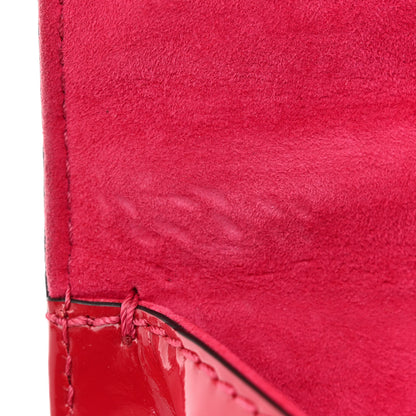 Valentino Garavani Patent Large Glam Lock Rockstud Flap Red 11 of 14