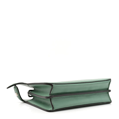 Fendi Calfskin Striped Texture FF Peekaboo I See U X Cross Satchel Green Island 3 of 12
