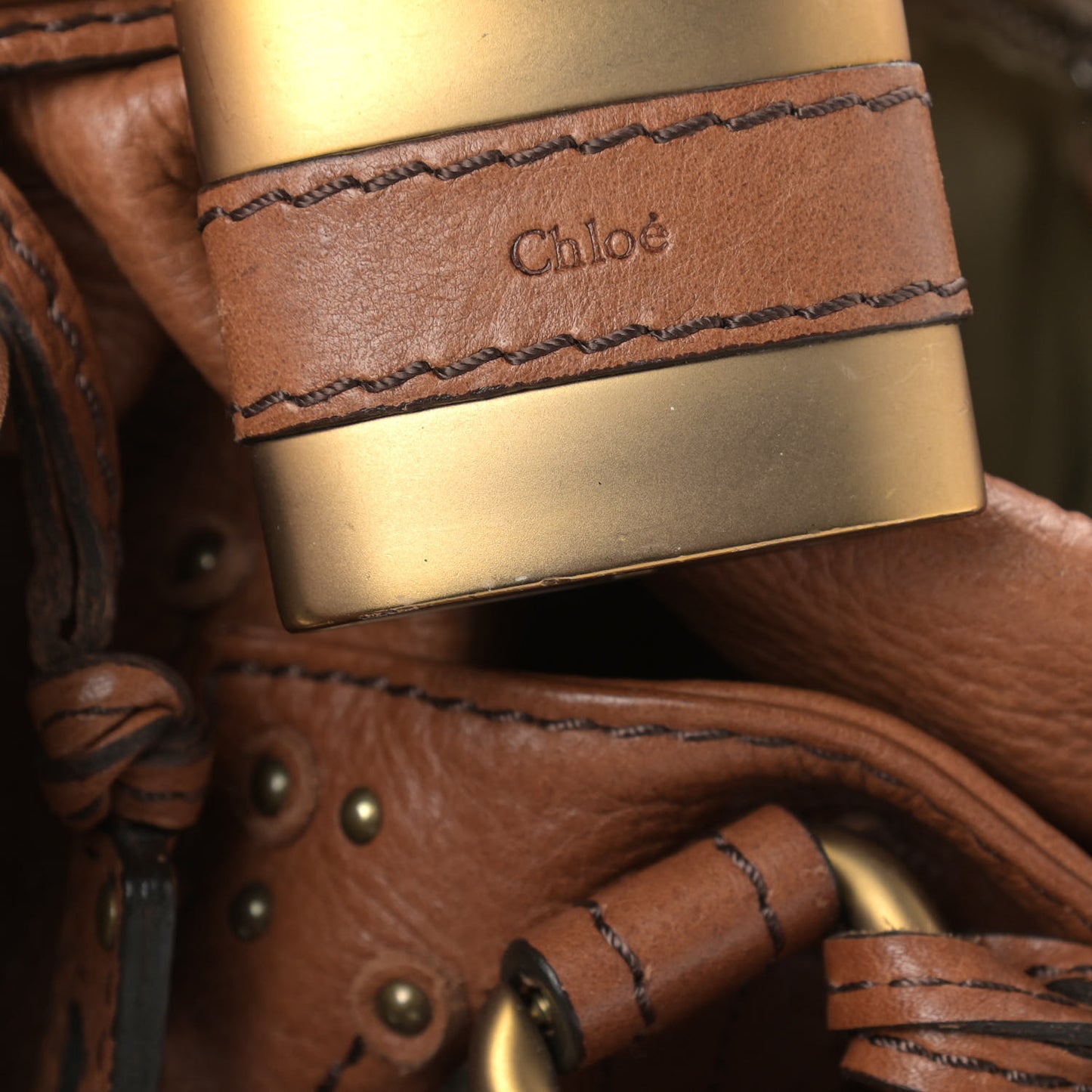 Calfskin Paddington Satchel Tan