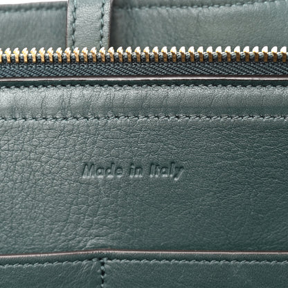 Celine Smooth Calfskin Medium Tri-Fold Bag Bottle Green 7 of 12
