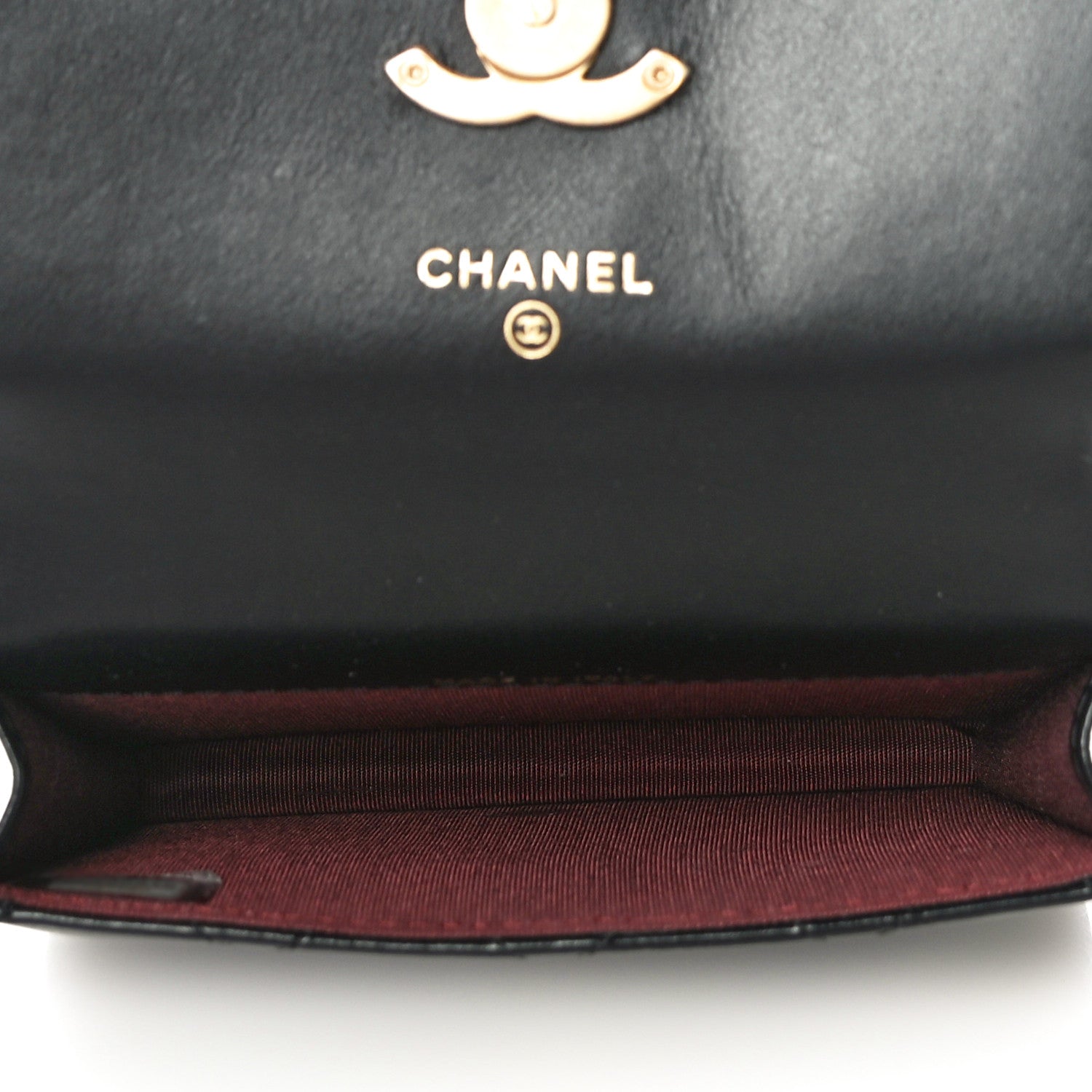 Chanel Calfskin Quilted Perfect Fit Coin Purse With Chain Black 5 of 12
