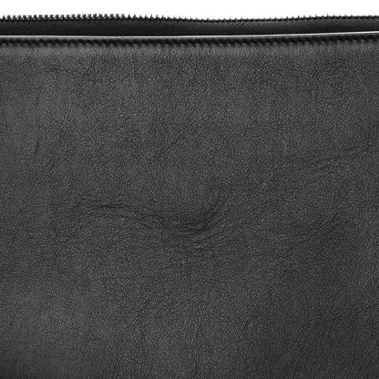 Christian Dior HOMME Calfskin Ribbed Document Holder Black 10 of 11