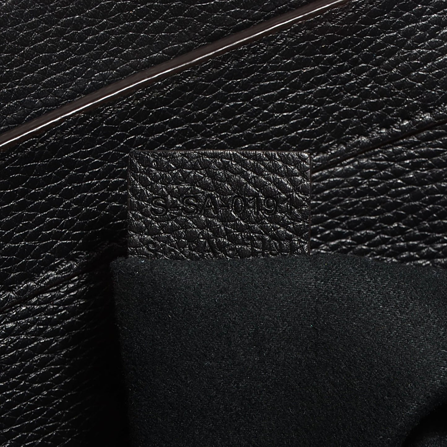 Drummed Calfskin Mini Luggage Black