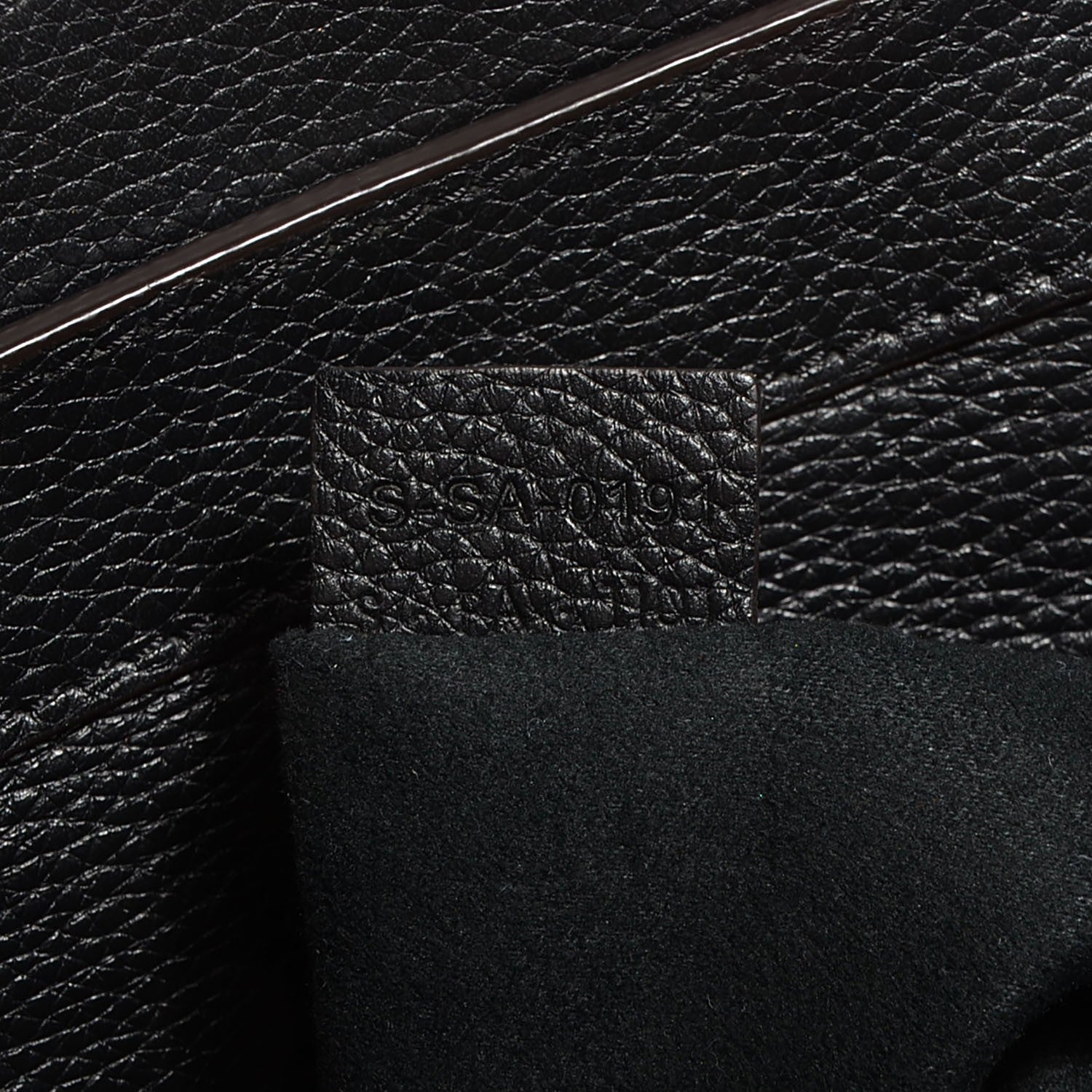 Celine Drummed Calfskin Mini Luggage Black 7 of 9