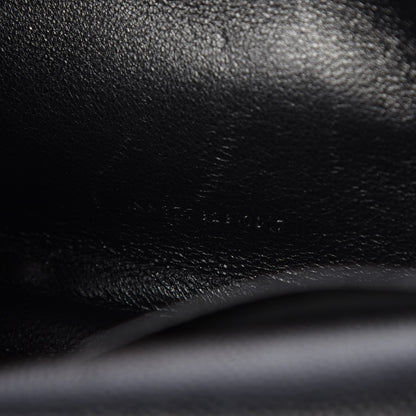 Saint Laurent Grain De Poudre Matelasse Chevron Monogram Chain Wallet Black 7 of 7