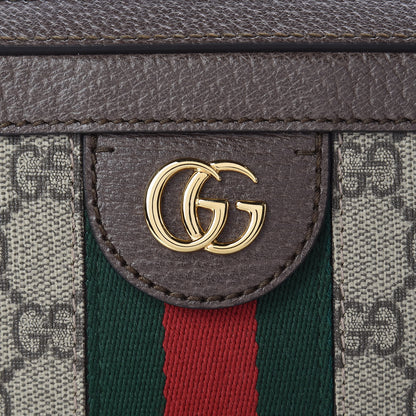 Gucci GG Supreme Monogram Web Small Ophidia Top Handle Shoulder Bag Brown 8 of 10