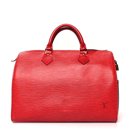 Louis Vuitton Epi Speedy 30 Castillan Red 1 of 15