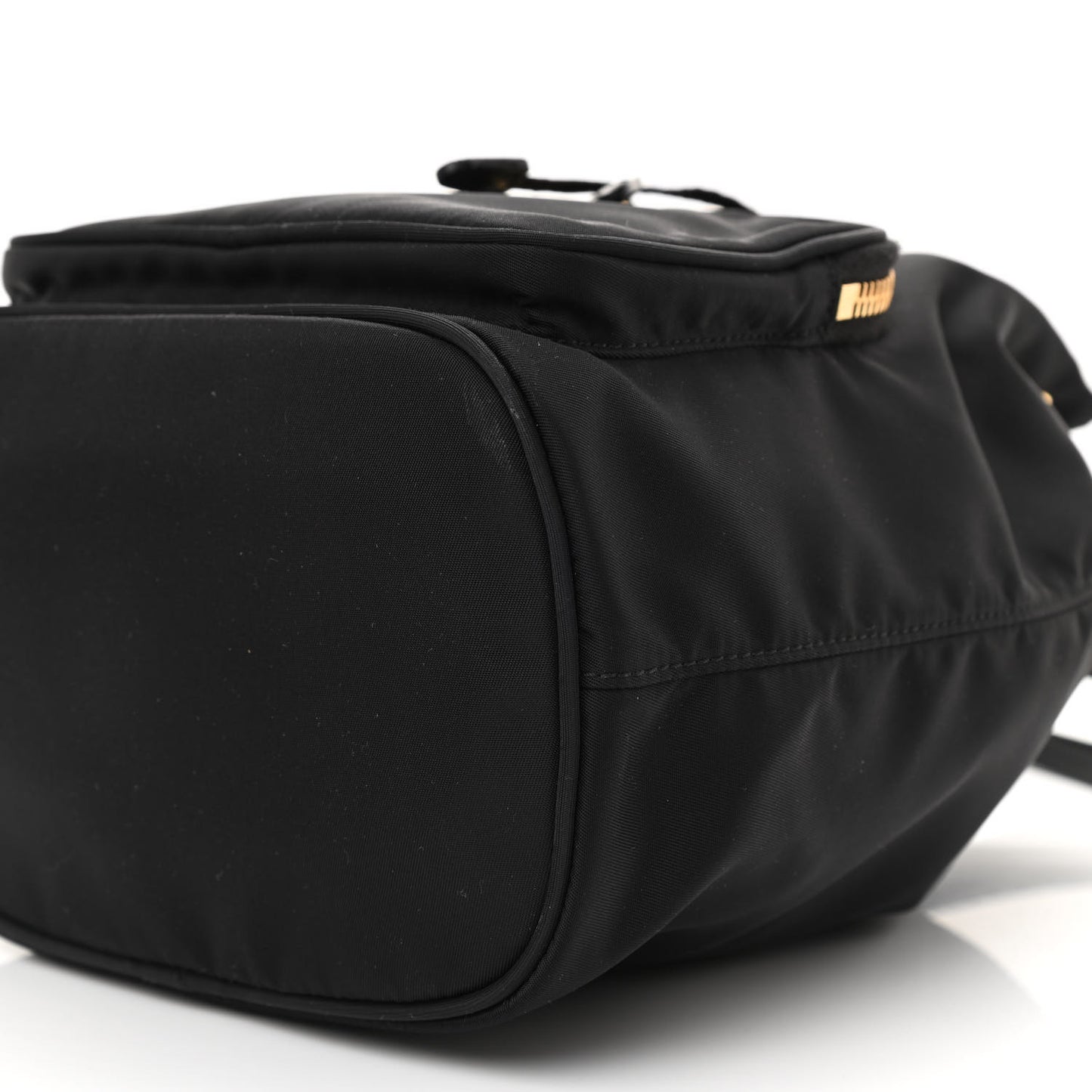 Re-Nylon Duet Drawstring Shoulder Bag Black