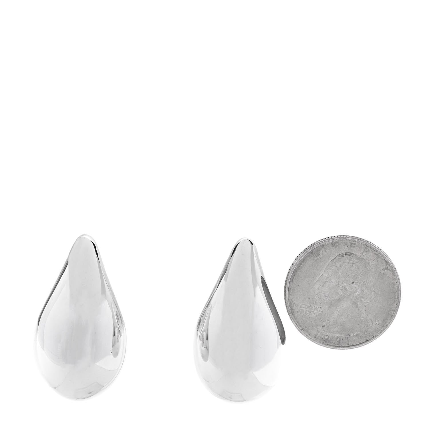Bottega Veneta Sterling Silver Small Drop Earrings 2 of 5