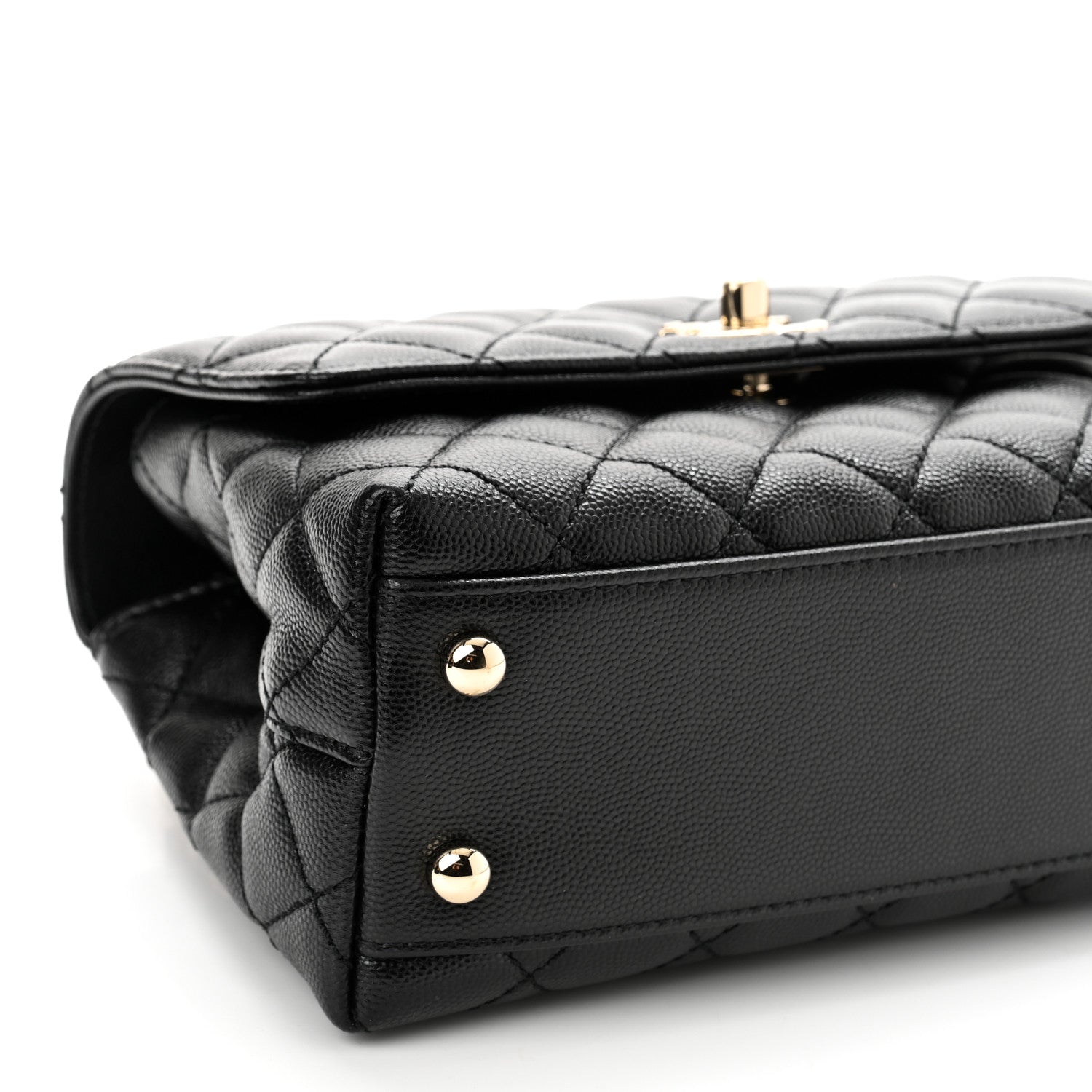 Chanel Caviar Quilted Mini Coco Handle Flap Black 9 of 10
