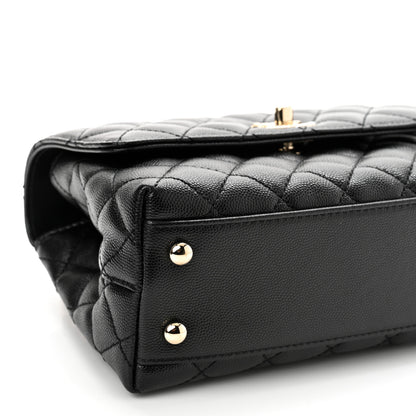 Chanel Caviar Quilted Mini Coco Handle Flap Black 9 of 10