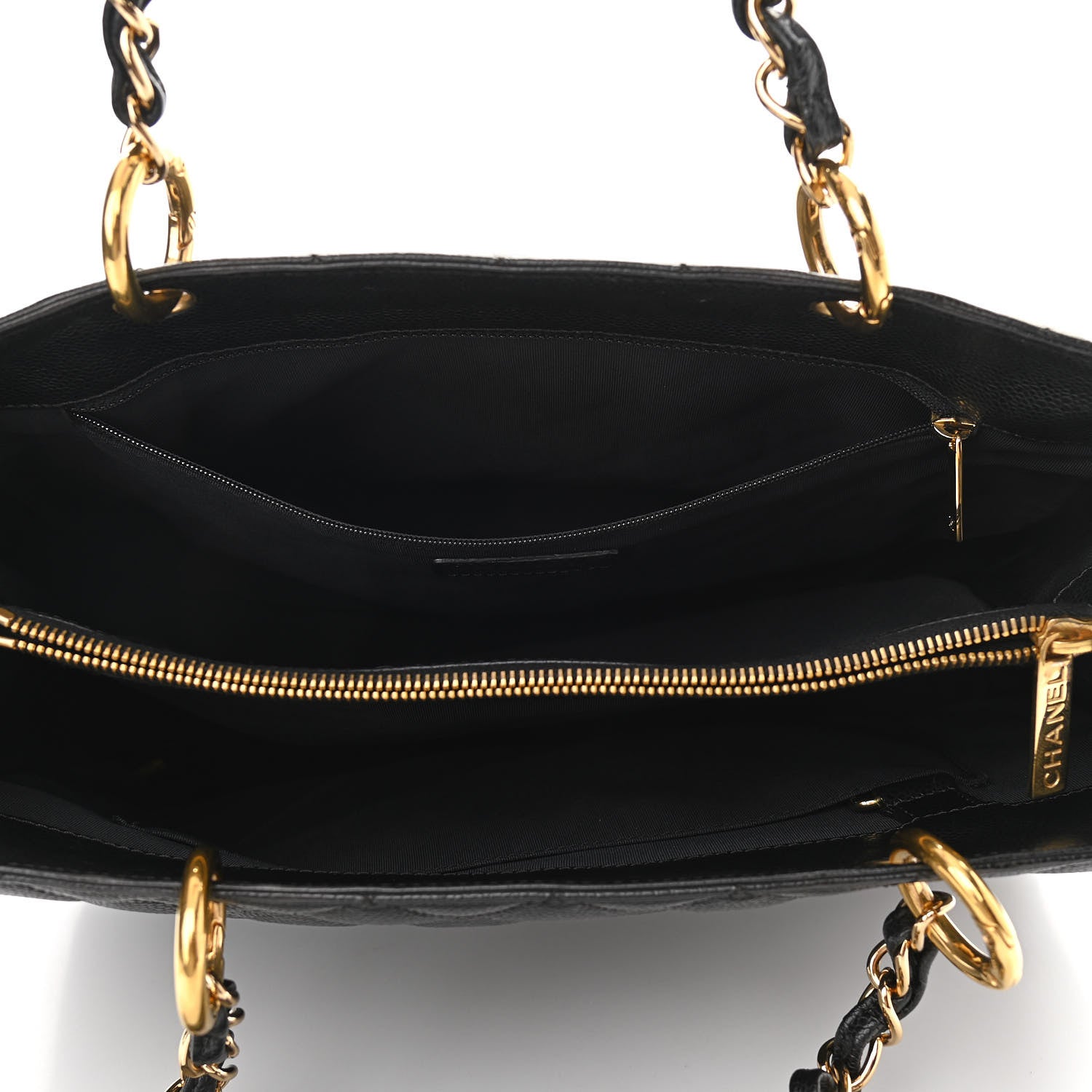 Chanel Caviar Quilted Grand Shopping Tote GST Black 5 of 10