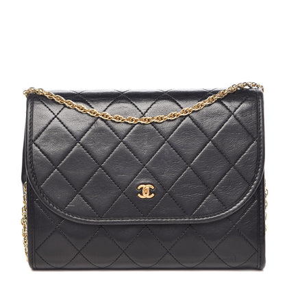 Chanel Lambskin Quilted Mini Evening Flap Black 1 of 12