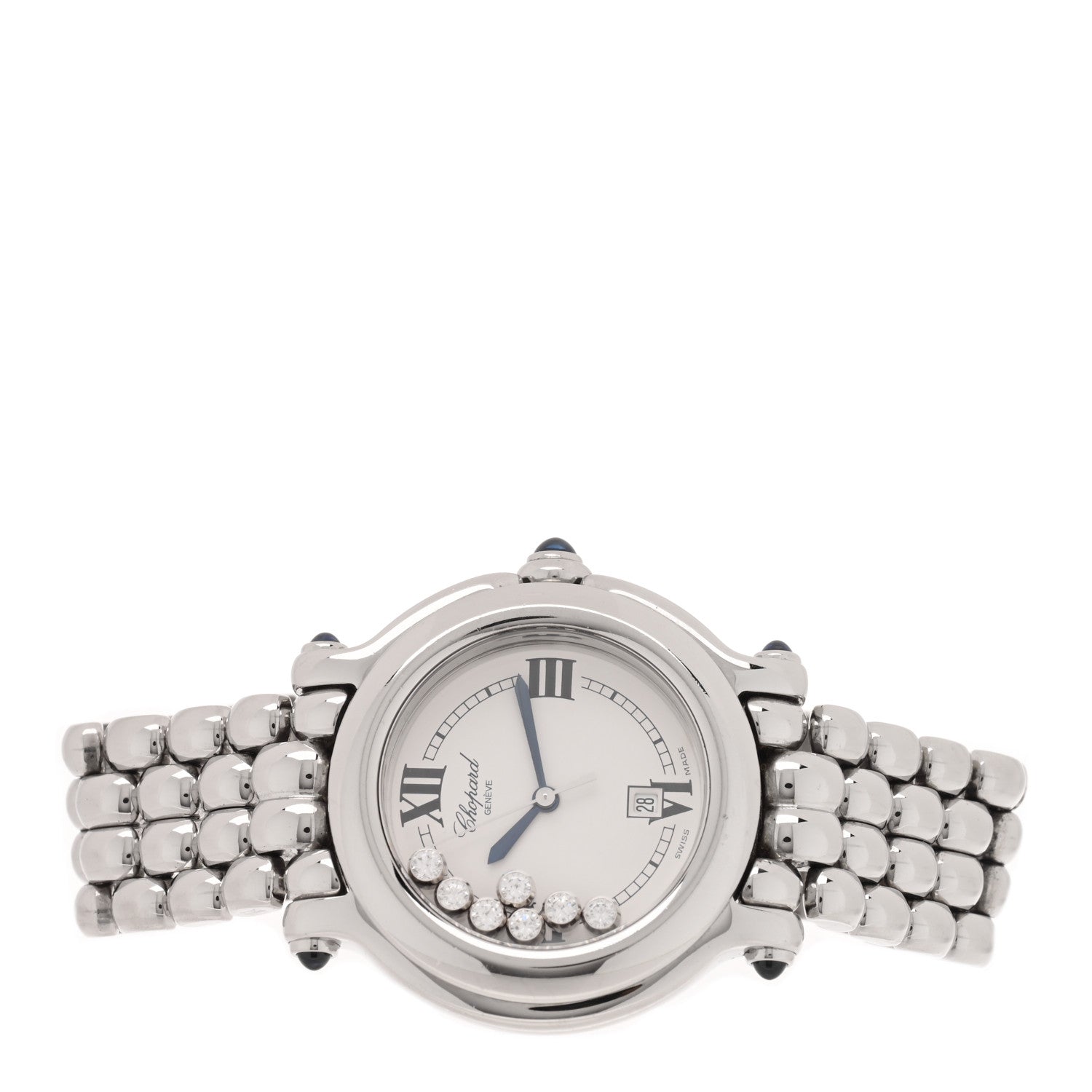 Chopard Stainless Steel 7 Diamond 32mm Happy Sport Quartz Watch 2 of 4