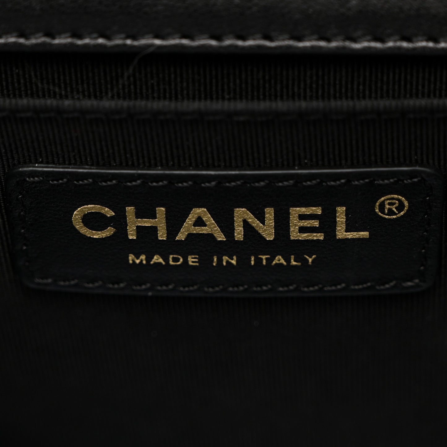 Lambskin Quilted Medium Boy Flap Black