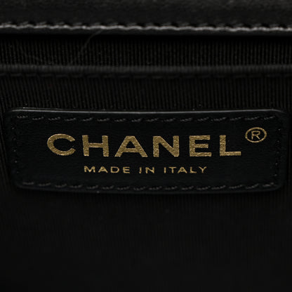 Chanel Lambskin Quilted Medium Boy Flap Black 6 of 12