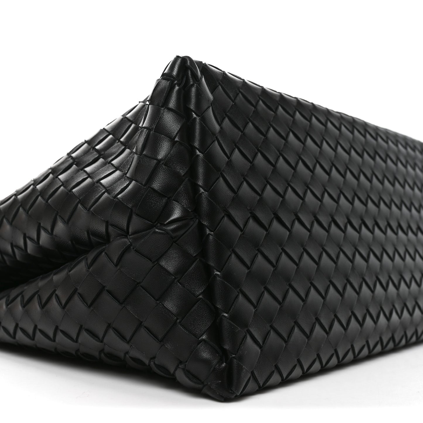 Nappa Intrecciato Large Andiamo Shoulder Bag Black
